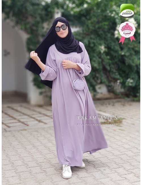 طقم أيلين (فستان + وشاح)